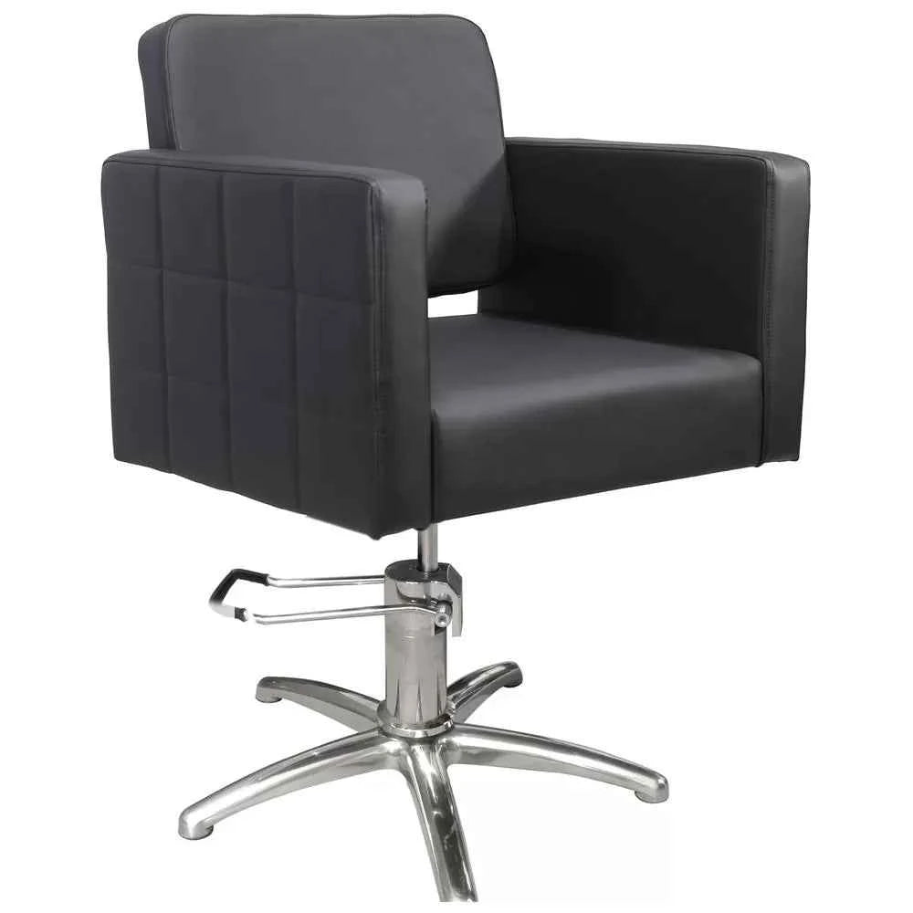 Fauteuil de Coiffure CAPRI - Noir, Pompe Hydraulique