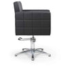 Fauteuil de Coiffure CAPRI - Noir, Pompe Hydraulique