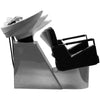Fauteuil Bac de Lavage OREGON 2 Noir - Cuvette Céramique Inclinable
