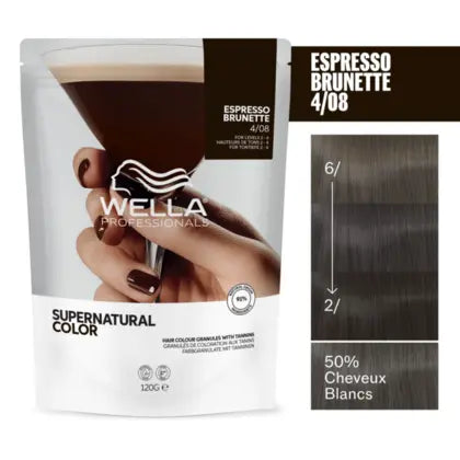 Supernatural Color 4/08 Espresso Brunette 120g