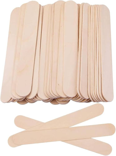 Spatules Cire - Grandes, 150 x 17 mm, Lot de 100