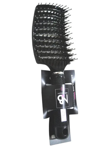 Brosse Super Lissage Braziline - Incurvée, Mixte 11 Rangs Perlés