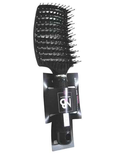 Brosse Super Lissage Braziline - Incurvée, Mixte 11 Rangs Perlés