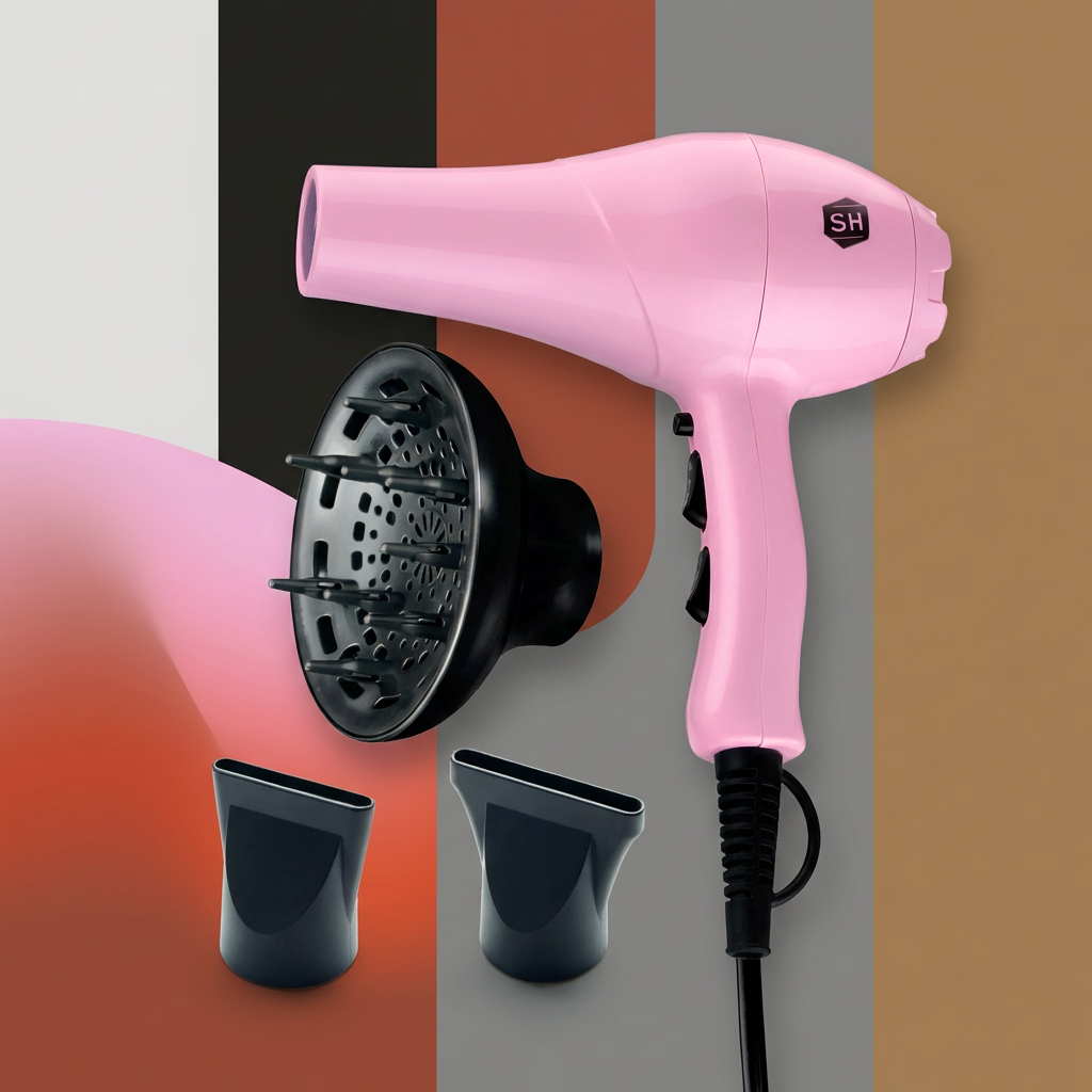 Sèche cheveux SHOP-HAIR COLORIX ionic Pink 2000w