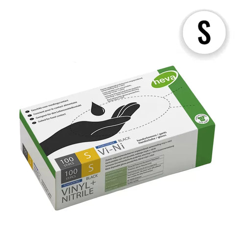 Gants Noirs VINI - Taille Small (95% vinyle 5% nitrile)