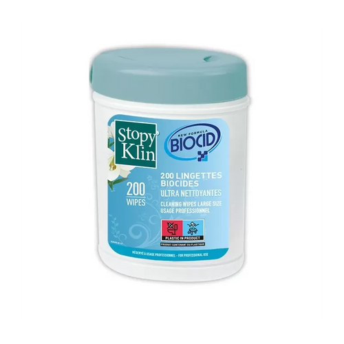 Lingettes nettoyantes Stopy Klin x200 Biocide