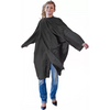 Peignoir Fany Polytex Soft Noir Avec Manche+Velcro