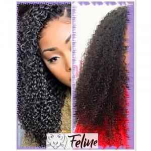 Perruque JERRY CURL 360°LACE 9A 100% Naturel Luxurious virgin hair