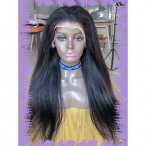 Perruque KINKY STRAIGHT 9A Full Lace 100% Naturel Luxurious virgin hair my-feline-zone